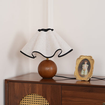 Kalion Wood Fabric Table Lamp