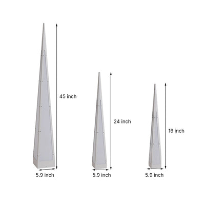 Fremn Geometric Stainless Steel Outdoor Floor Lamp