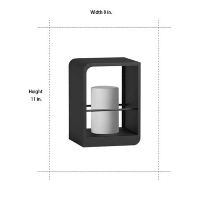 Gladys Rectangular Frame Modern Metal Outdoor Lights
